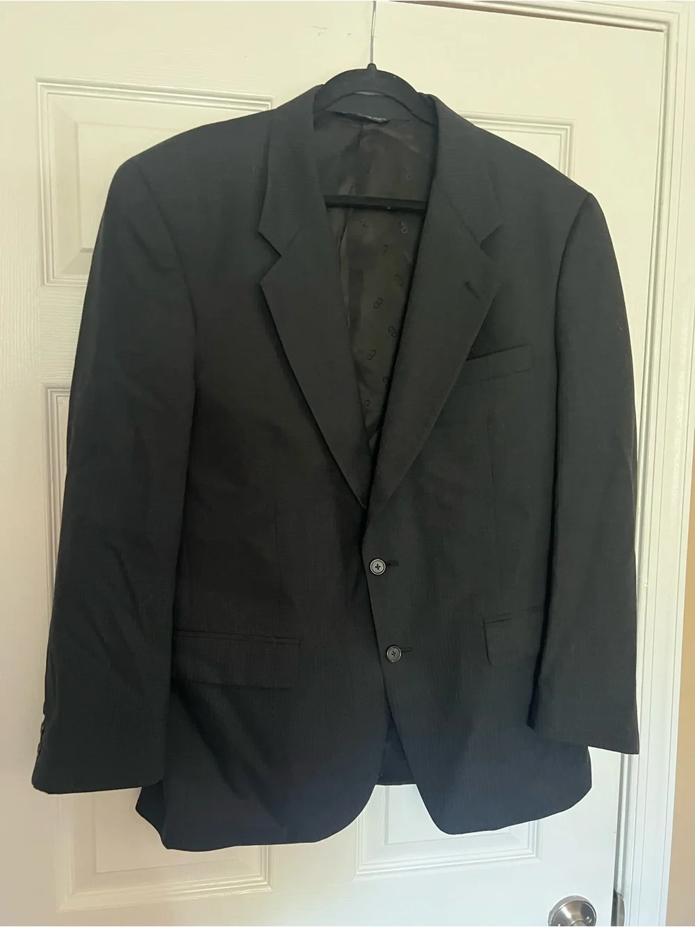 Dior Men's Black Pinstripe Two-Button Blazer